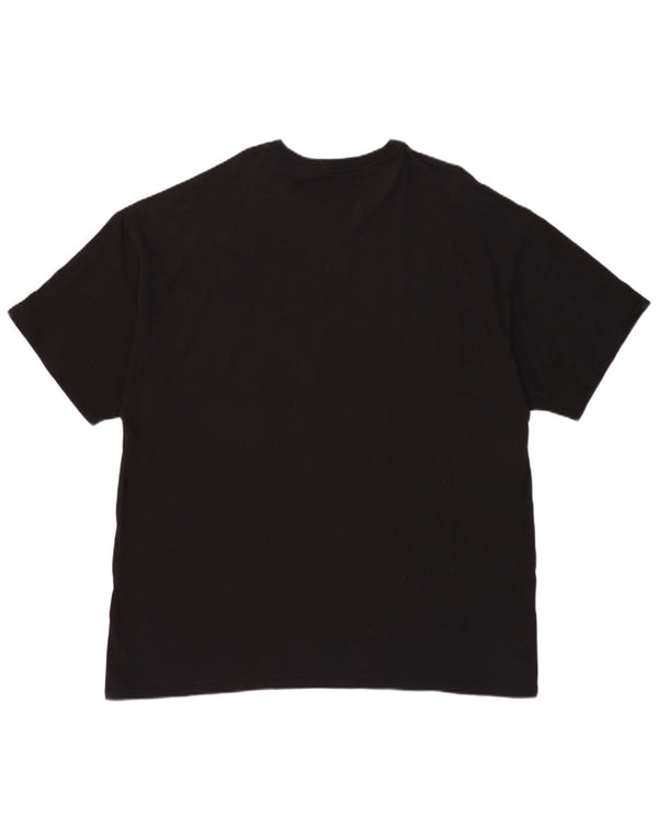Champion Camiseta gráfica para hombre Top 3XL Algodón negro