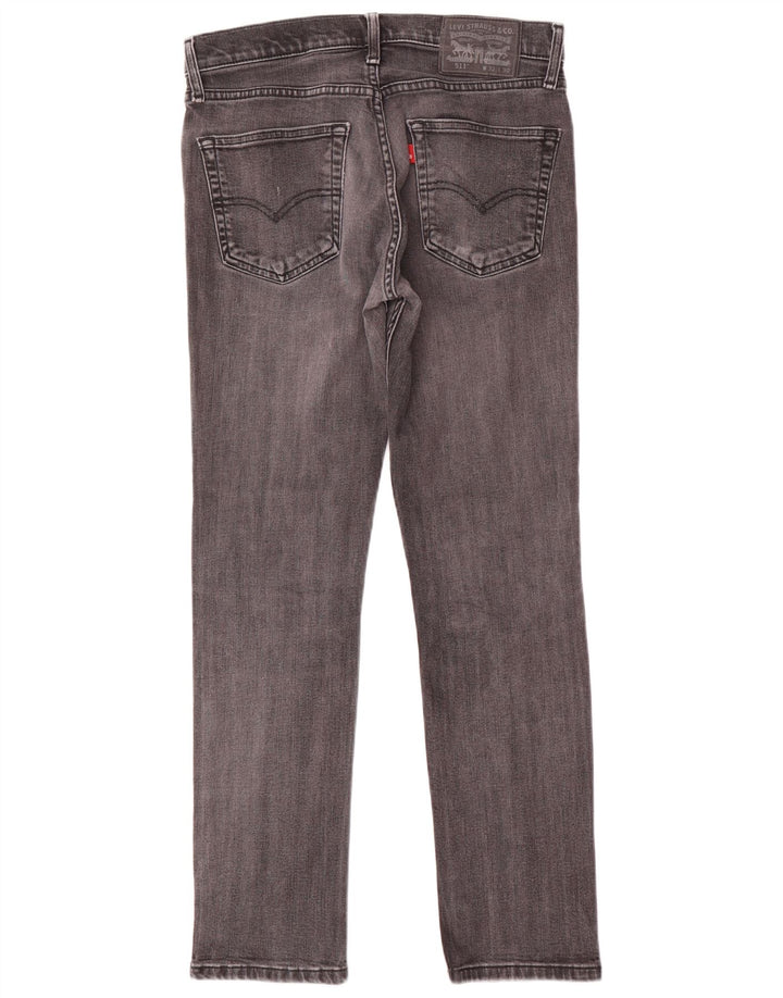 Levi's Hombre 511 Slim Jeans W32 L30 Algodón Gris