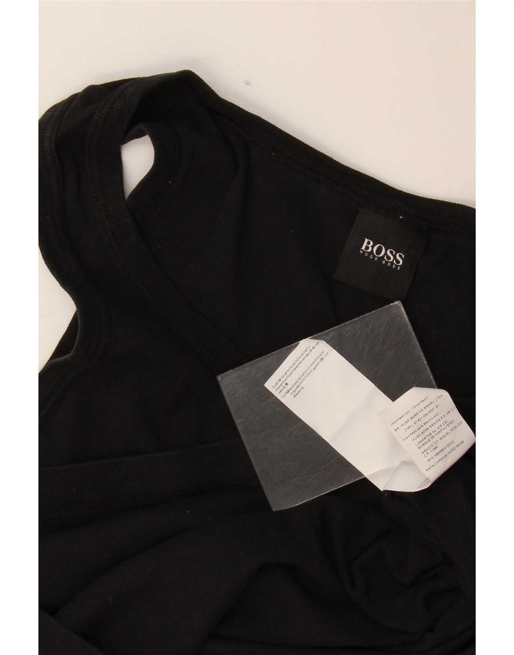 Hugo Boss Hombre Chaleco Top XS Algodón Negro