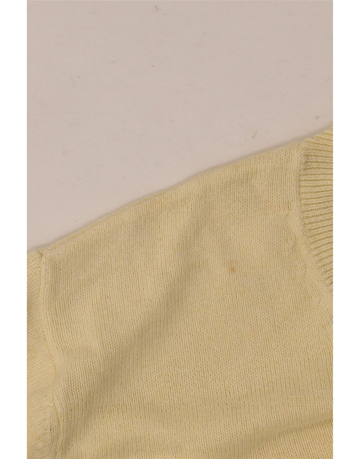 MARKS & SPENCER Suéter tipo jersey con cuello en V y ajuste regular para hombre Algodón beige grande
