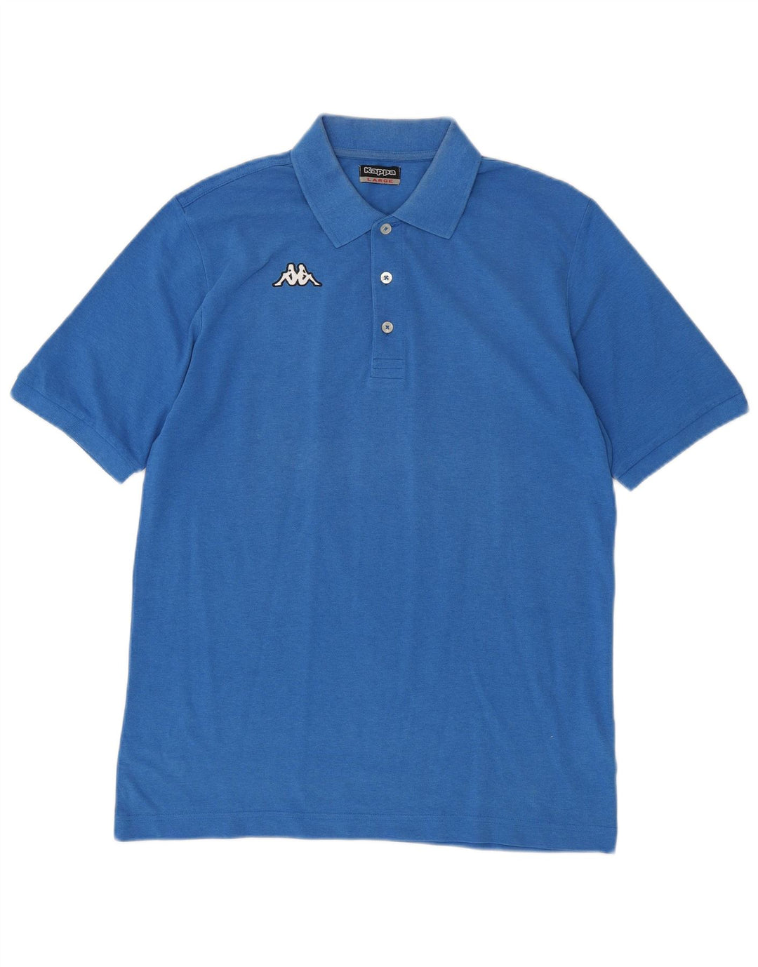 Polo Kappa Hombre Grande Azul Algodón
