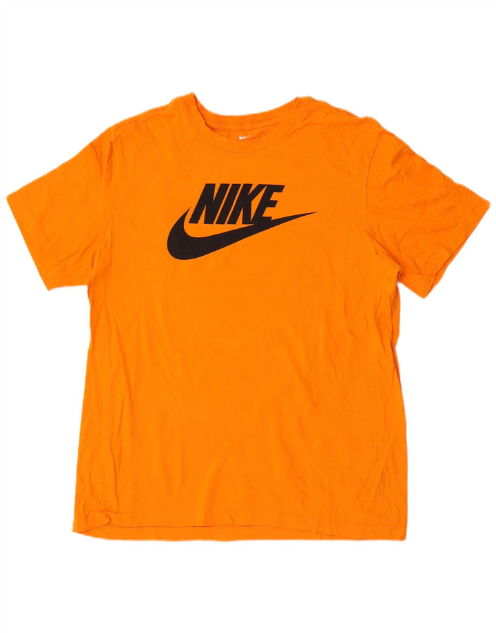 Nike - Camiseta gráfica para hombre, talla grande, color naranja