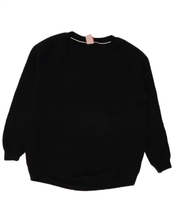 Nike Mujer Sudadera Jumper Grande Negro Algodón