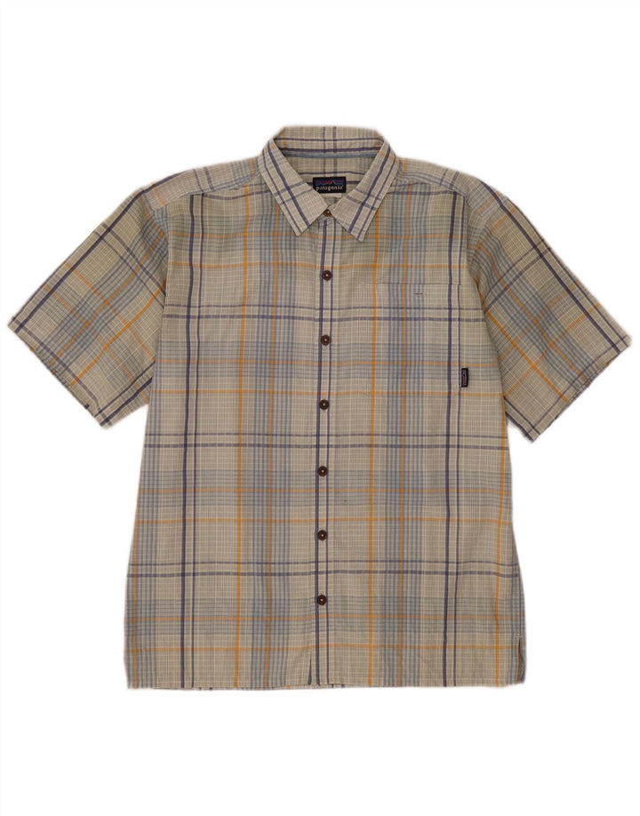 Camisa Patagonia Hombre Manga Corta Medium Grey Check