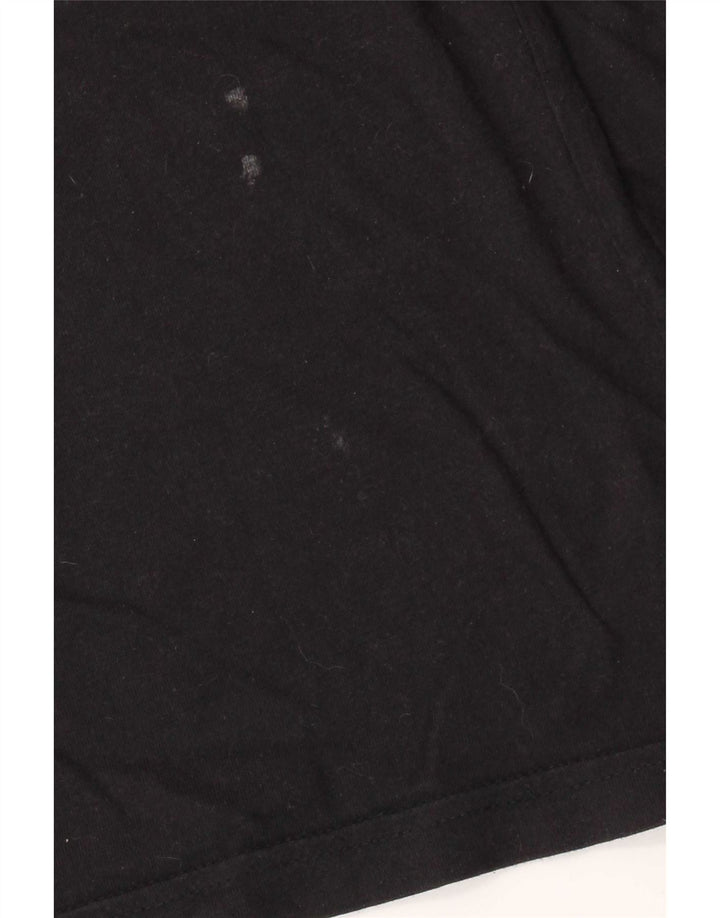 Penguin Hombre Top Manga Larga Pequeño Algodón Negro