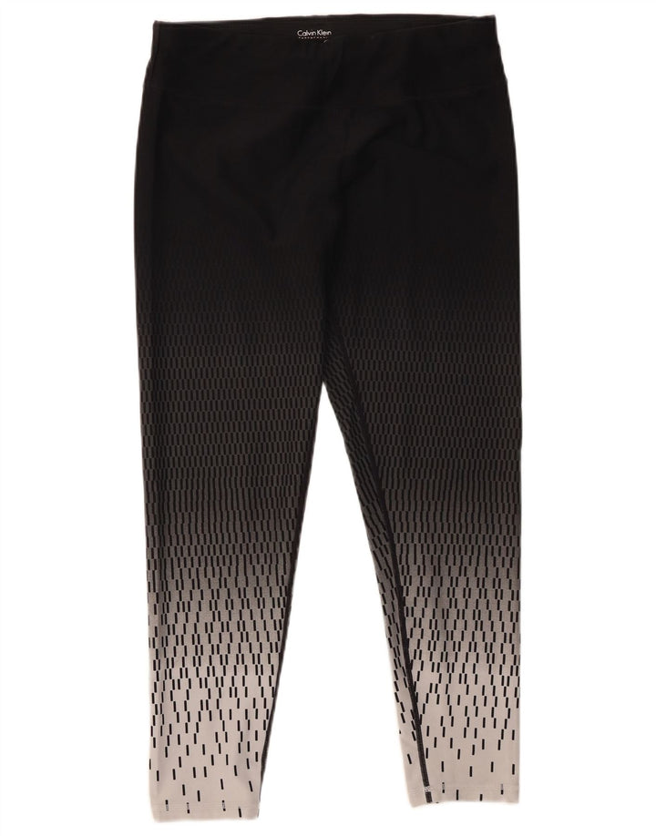 Calvin Klein Leggings para mujer Reino Unido 44 Grande Negro Geométrico