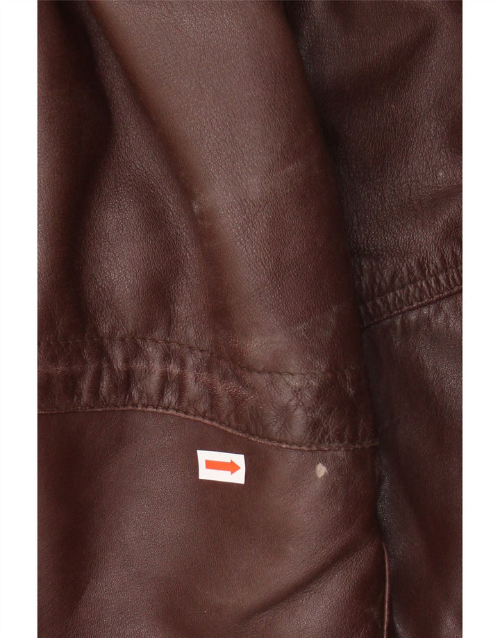 SARDAR Chaqueta de cuero para hombre UK 42 XL Cuero marrón