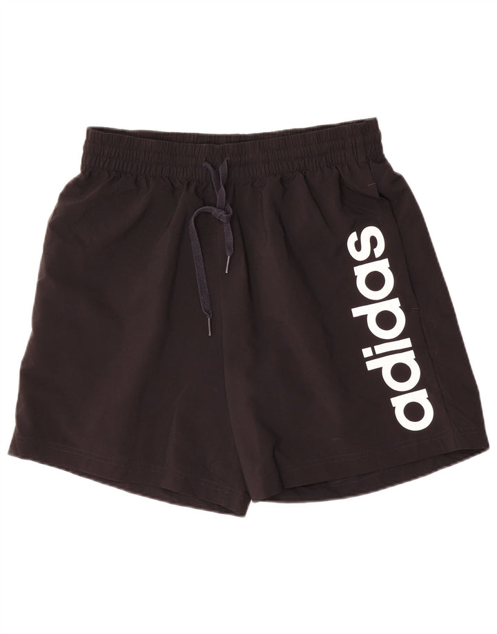Adidas Pantalones cortos deportivos gráficos para hombre Poliéster negro mediano