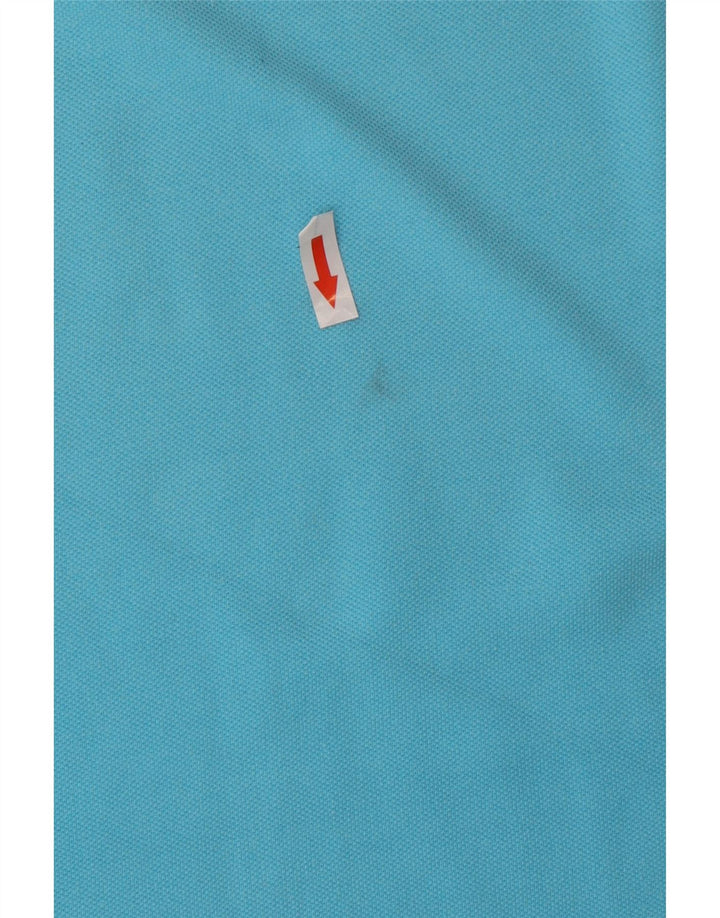 Polo Lee De Corte Regular Para Hombre De Algodón Azul Grande