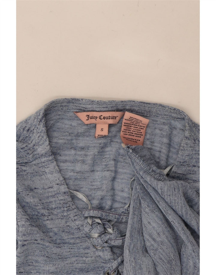 JUICY COUTURE Womens Blouse Top UK 10 Small Blue Flecked Rayon Vintage Juicy Couture and Second-Hand Juicy Couture from Messina Hembry 