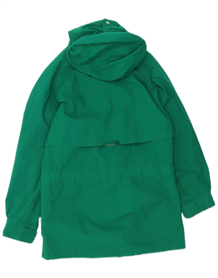Eddie Bauer Chaqueta impermeable con capucha para hombre UK 36 Small Green Poliéster