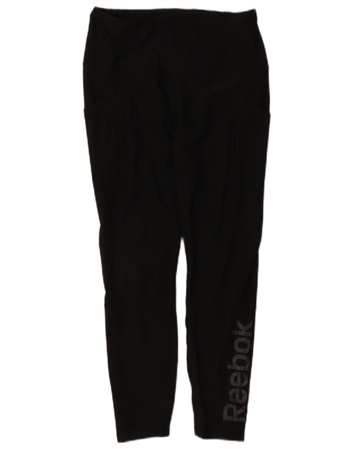 Reebok - Leggings gráficos para mujer, talla 40, talla M, color negro