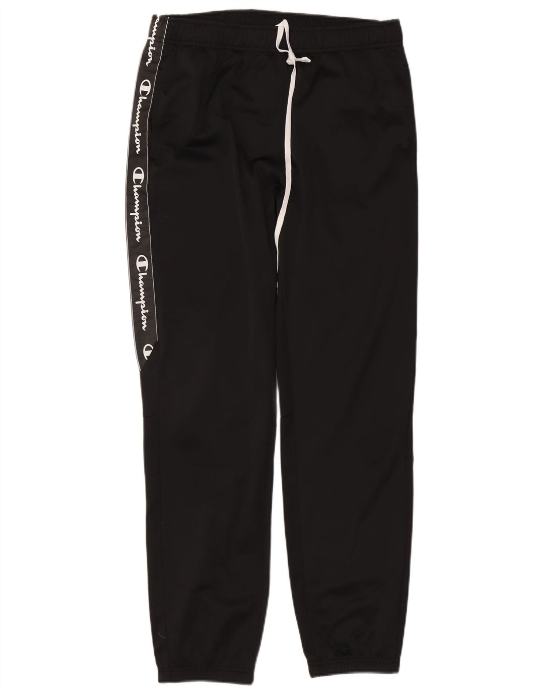 CHAMPION Pantalones de chándal con estampado gráfico para hombre Joggers Large Poliéster negro