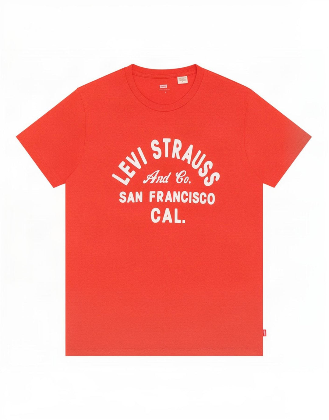 Levi's Camiseta gráfica para hombre Top Medium Red Cotton