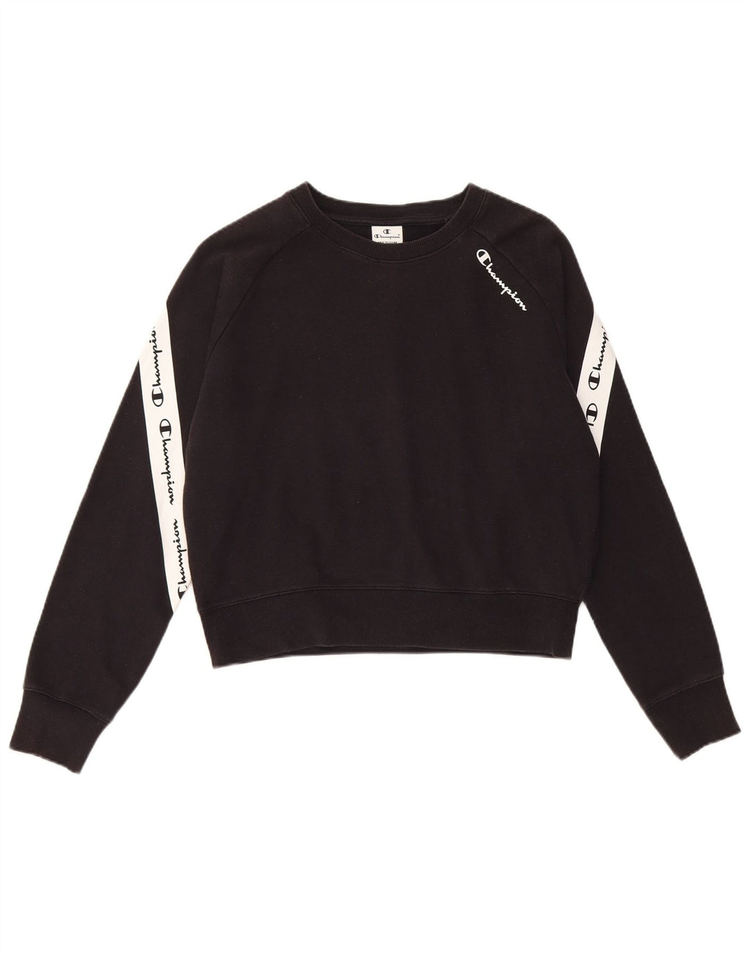 Champion Sudadera Gráfica para Mujer Jersey UK 44 Mediano Negro Colorblock