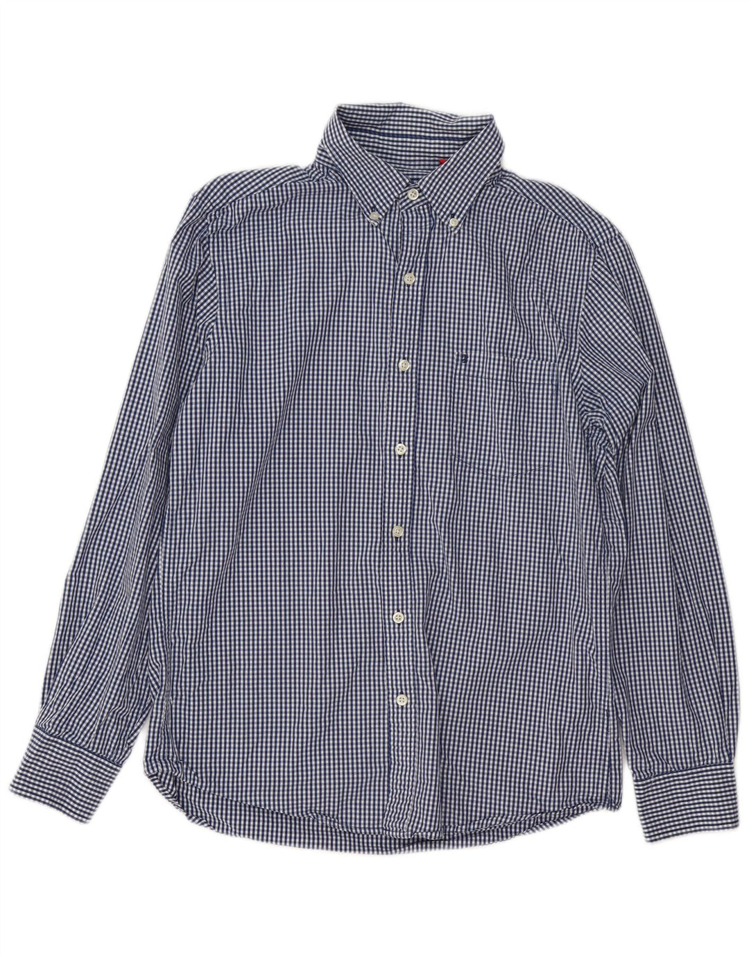 Izod Hombre Coupe Ajustee Camisa Slim Fit Algodón A Cuadros Azul Medio