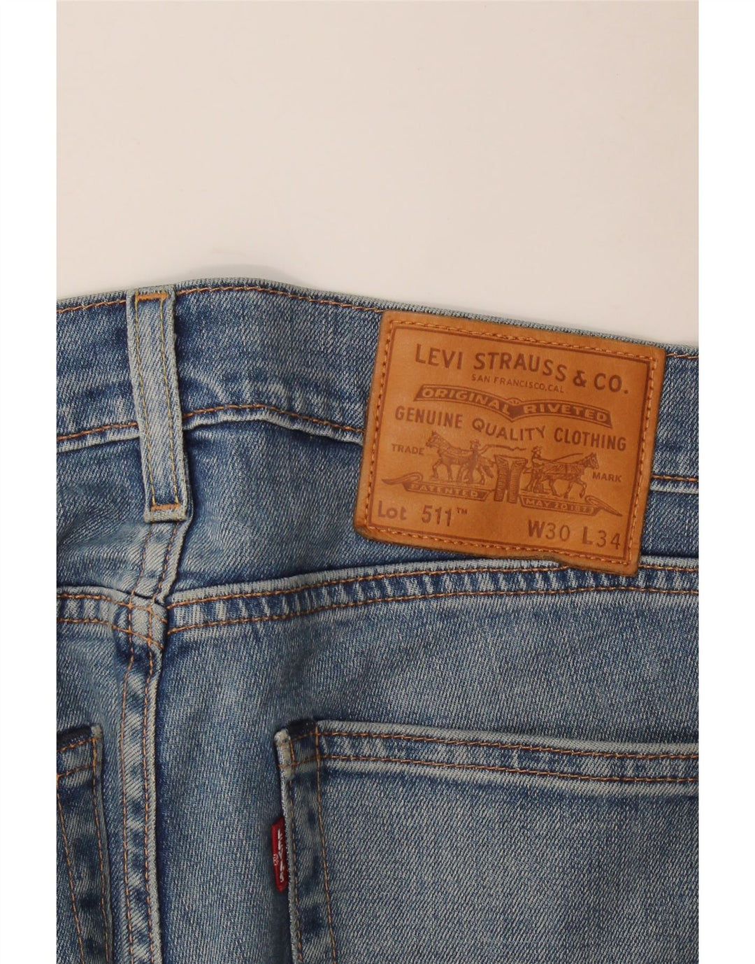 Vaqueros Levi's Mujer 511 Slim W30 L30 Algodón Azul
