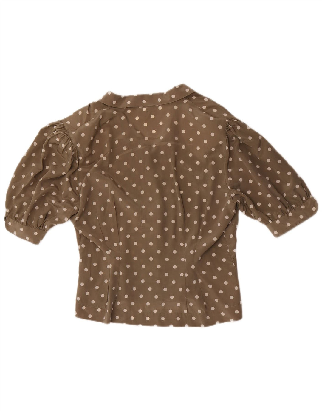 Blusa Camisera De Manga Corta Mujer Andrea Mare IT 46 Large Gris Lunares