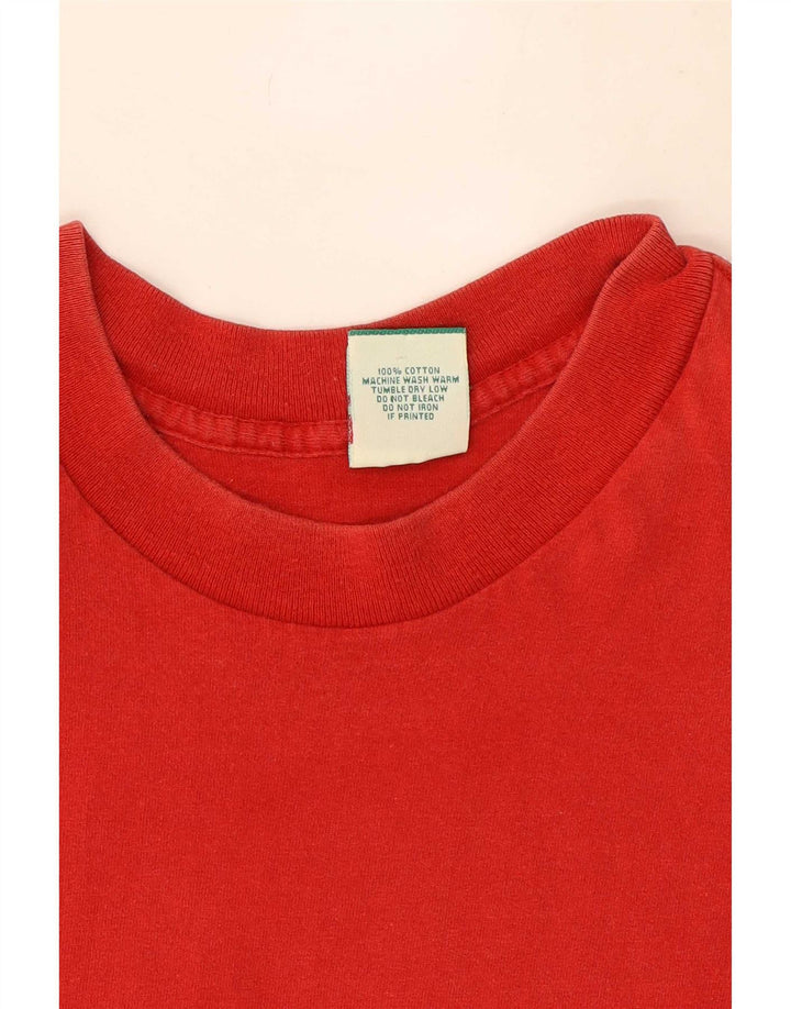 Levi's Camiseta gráfica para hombre Top grande de algodón rojo