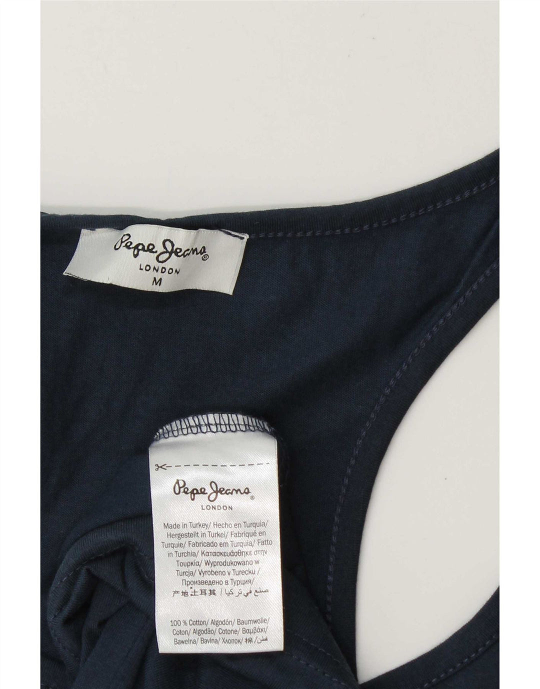 PEPE Jeans Camiseta sin mangas estampada para hombre Algodón azul marino mediano
