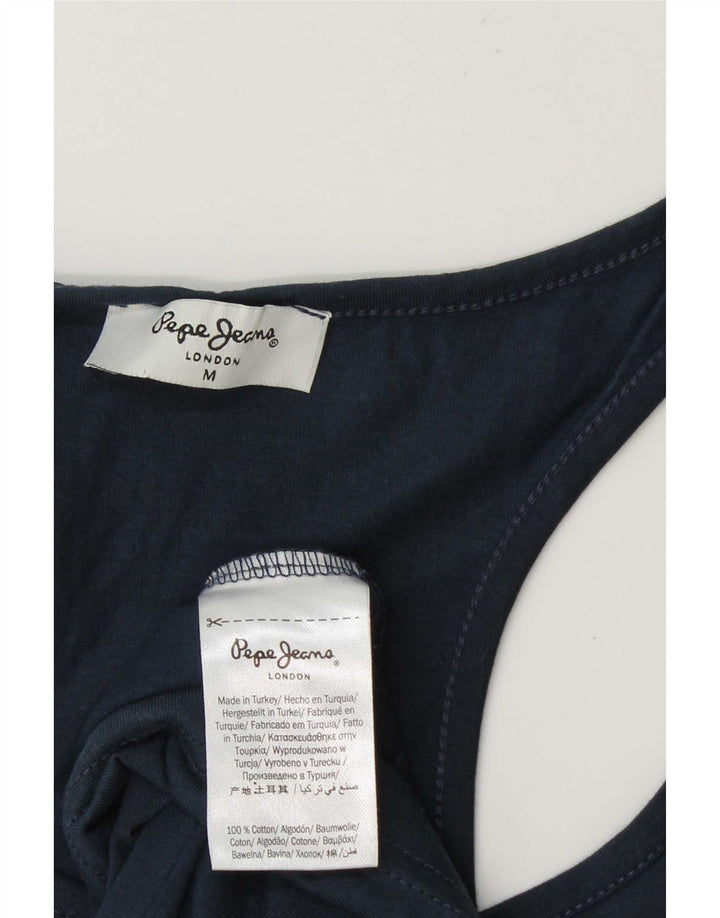 PEPE Jeans Camiseta sin mangas estampada para hombre Algodón azul marino mediano