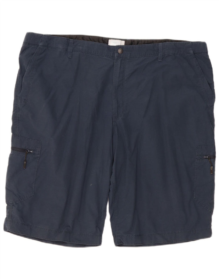 Marks & Spencer Pantalones cortos cargo para hombre W44 2XL Algodón azul marino