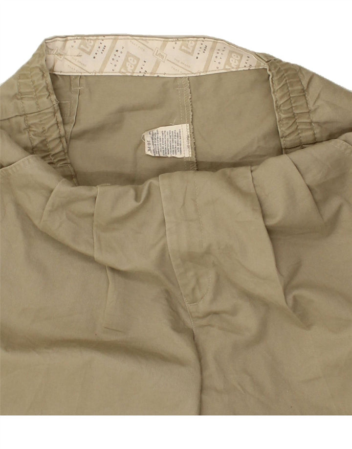 LEE Womens Pegged Chino Shorts US 10 Medium W30 Beige Cotton Vintage Lee and Second-Hand Lee from Messina Hembry 