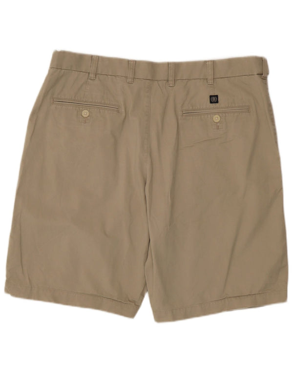 Marks & Spencer Pantalones cortos chinos para hombre W38 XL Algodón beige