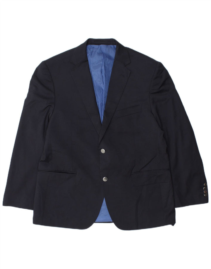 Marks & Spencer Chaqueta tipo blazer de 2 botones para hombre UK 42 XL Poliéster azul marino