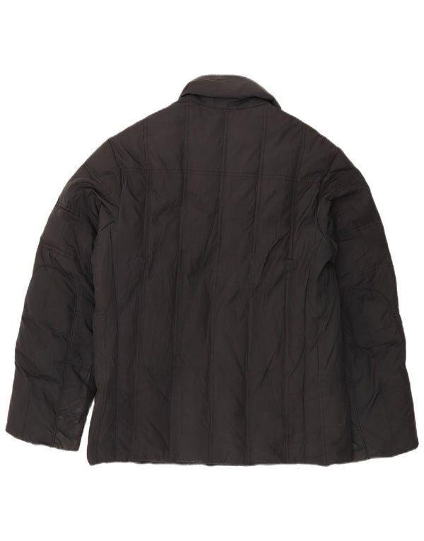 TRUSSARDI JEANS Chaqueta acolchada para hombre IT 46 Small Black