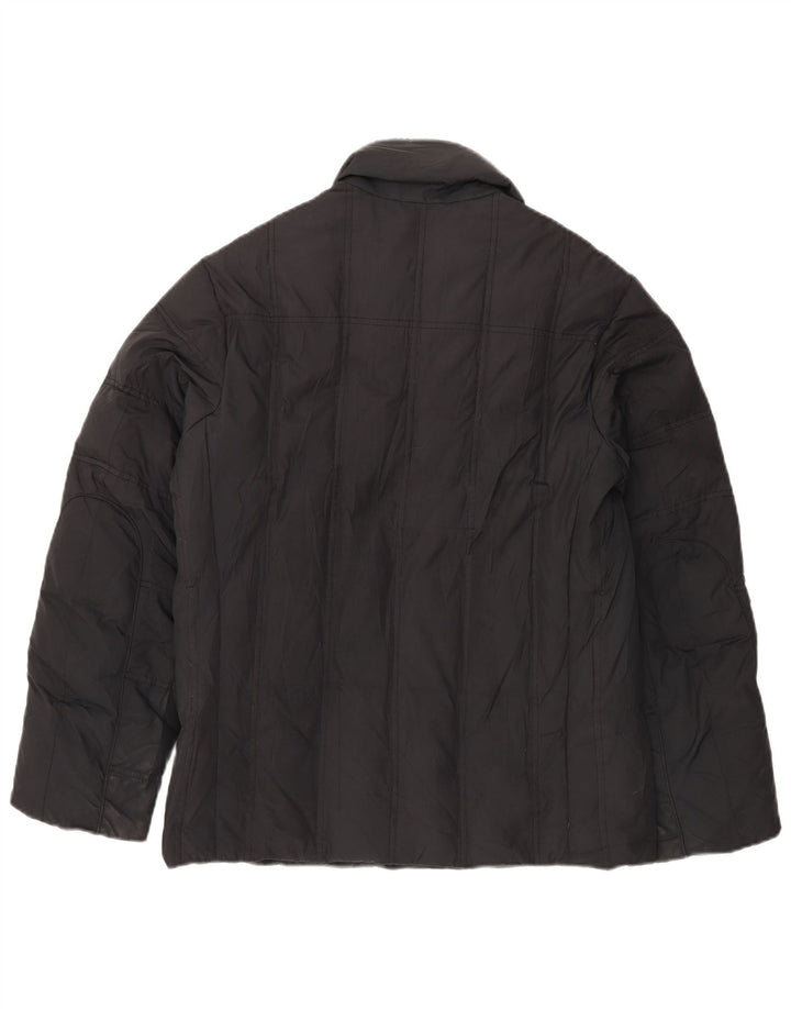 TRUSSARDI JEANS Chaqueta acolchada para hombre IT 46 Small Black