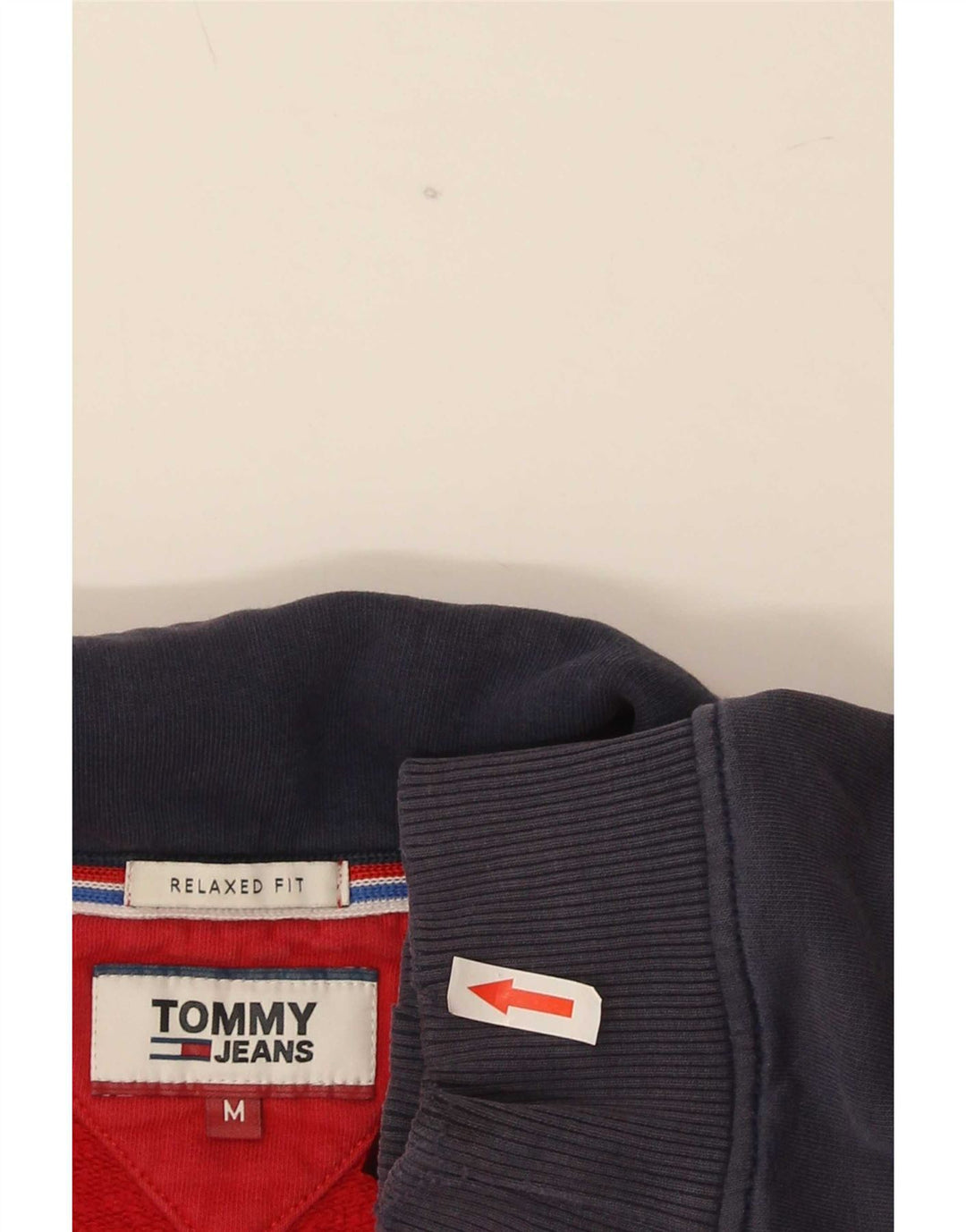 Tommy Hilfiger Sudadera de corte relajado para hombre, tipo jersey, talla mediana, multicolor