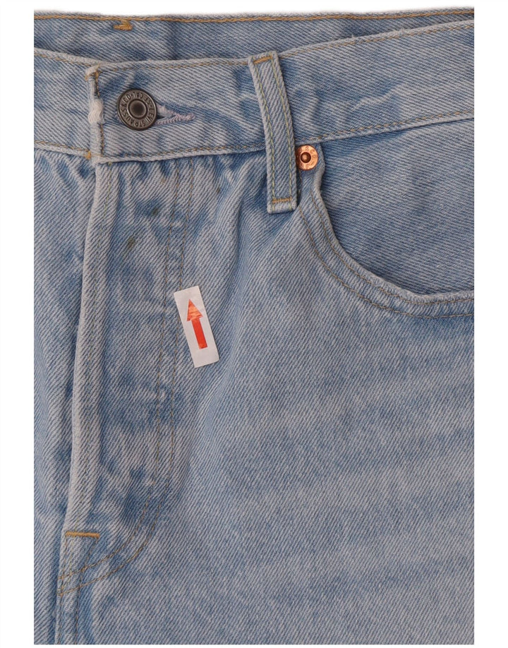 Levi's Mujer 501 Denim Distressed Hot Pants W28 Azul Medio
