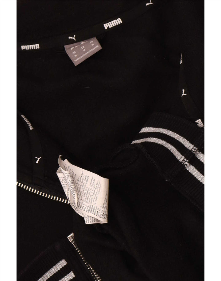 Puma Hombre Chándal Top Chaqueta Mediana Algodón Negro