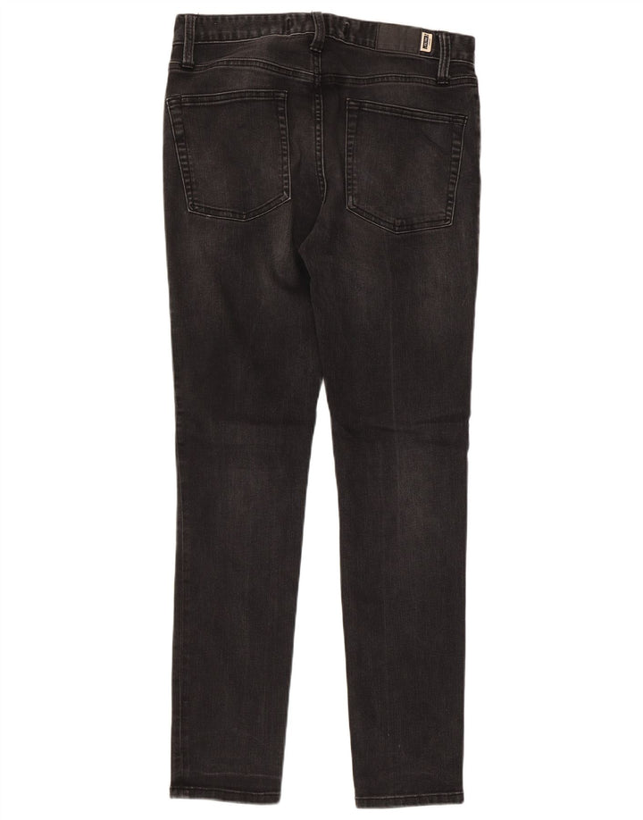 Superdry Vaqueros pitillo para hombre W30 L29 Algodón negro