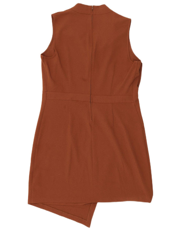 Next Vestido tubo sin mangas para mujer UK 46 Poliéster marrón grande