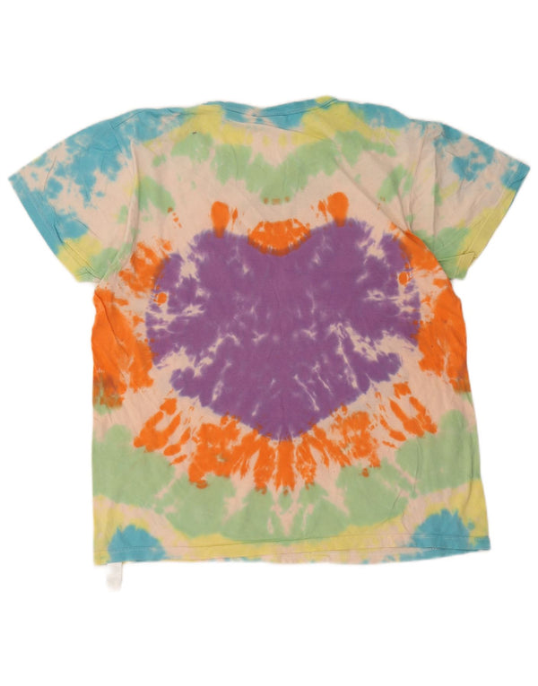 Diadora Camiseta Mujer Top UK 40 Large Multicolor Tie Dye Algodón