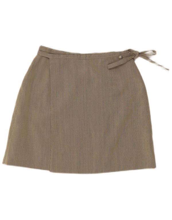 Falda cruzada vintage para mujer W24 XS Gris