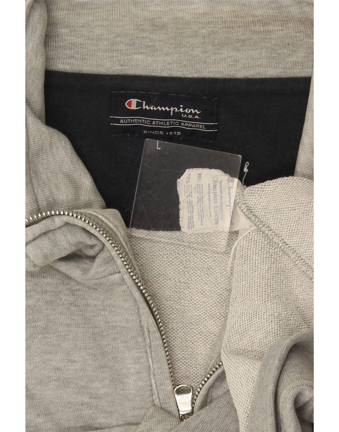 Champion Chaqueta De Chándal Sin Mangas Para Hombre Grande De Algodón Moteado Gris Grande