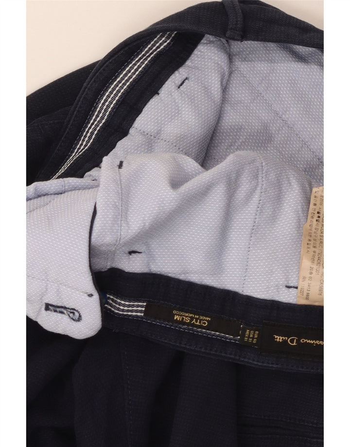 Massimo Dutti Pantalón Cargo Slim Hombre EU 40 Medium W31 L29 Azul Marino