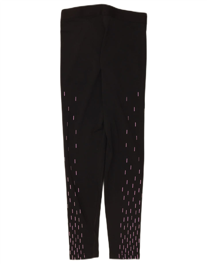 Nike Leggings gráficos Dri Fit para mujer UK 12 Mediano Negro Geométrico