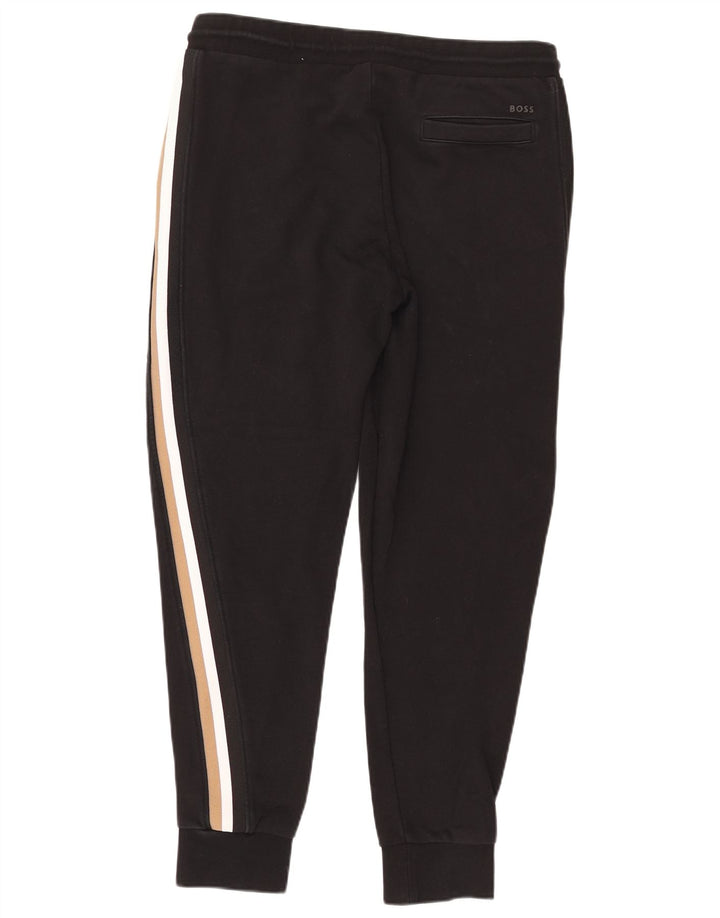 Hugo Boss Hombre Pantalones De Chándal Joggers Grande Poliéster Negro