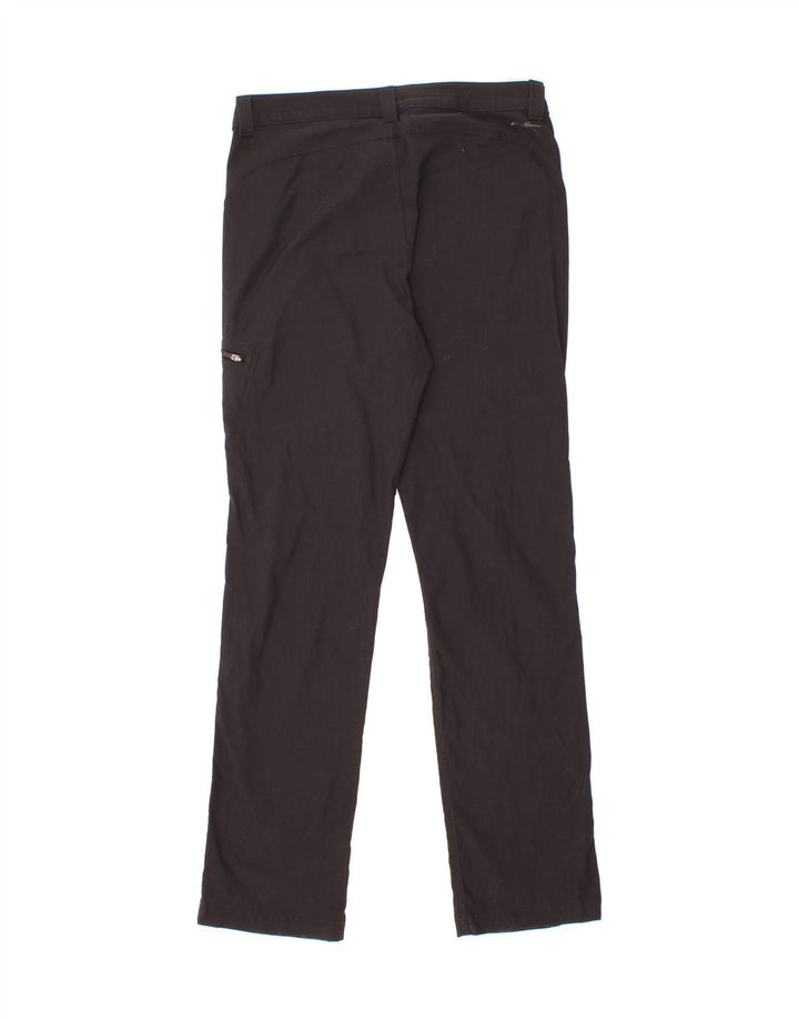 EDDIE BAUER Womens Casual Trousers US 8 Medium W26 L31  Black Nylon Vintage Eddie Bauer and Second-Hand Eddie Bauer from Messina Hembry 