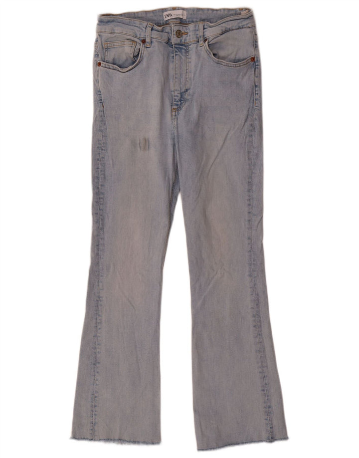 Zara Jeans Acampanados Para Mujer EU 42 Large W32 L27 Algodón Azul