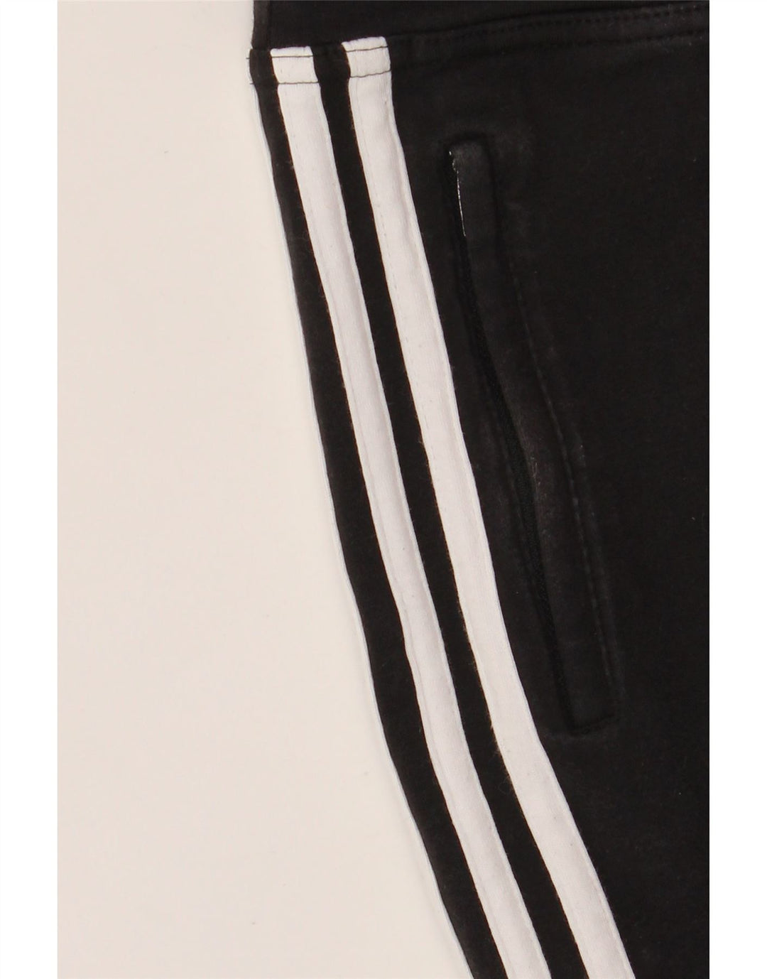 ADIDAS Mujer Capri Chándal Pantalones Joggers UK 16 Grande Negro Algodón