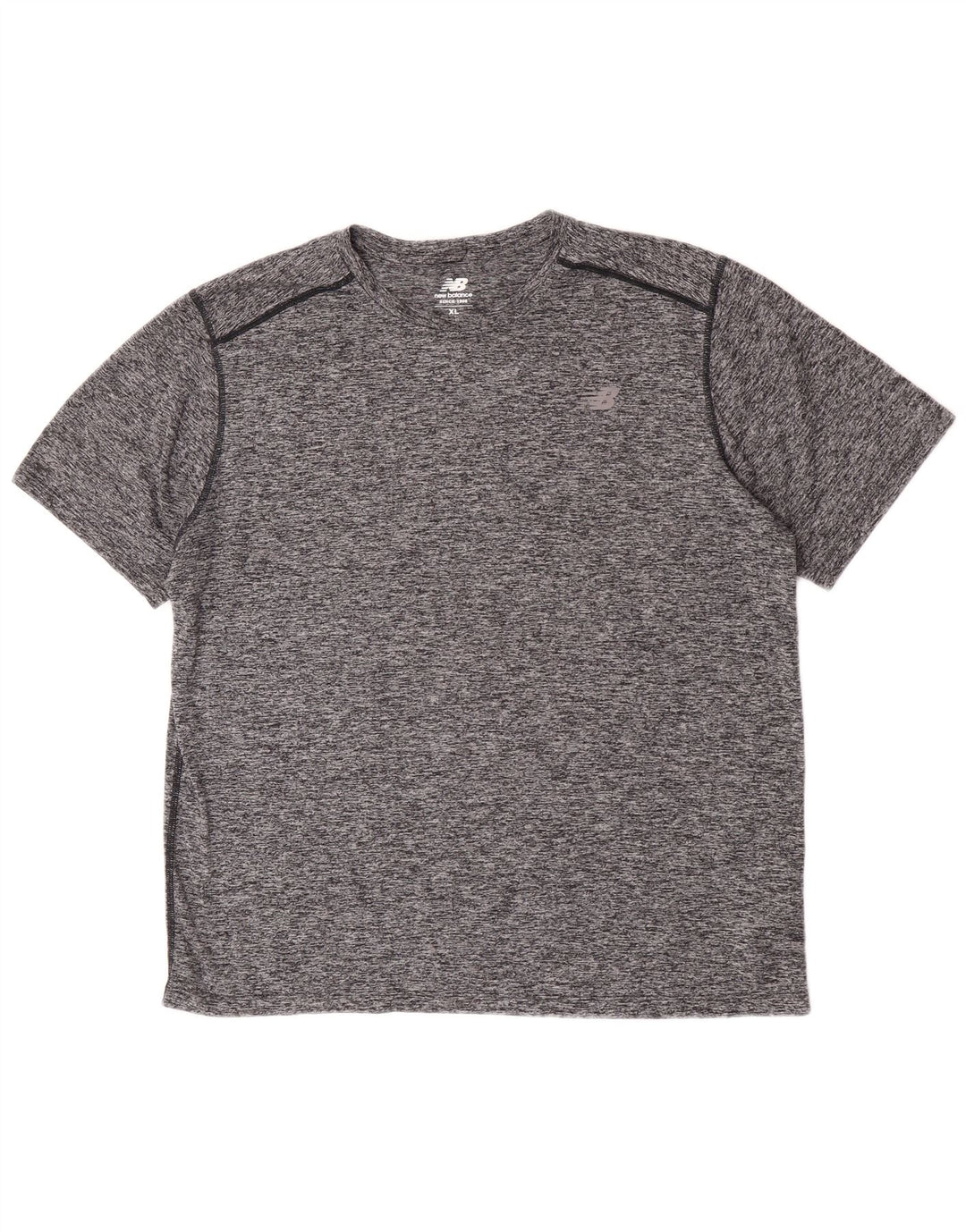 Camiseta New Balance Hombre Top XL Poliéster moteado gris