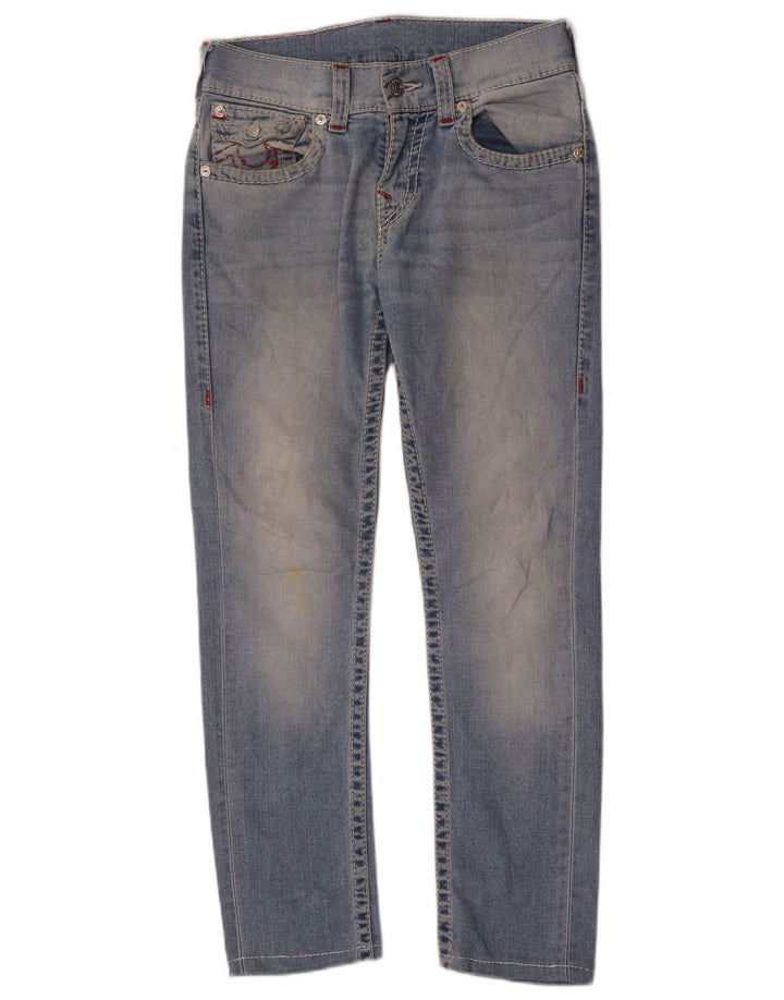 TRUE RELIGION Vaqueros ajustados para mujer W30 L29 Algodón azul