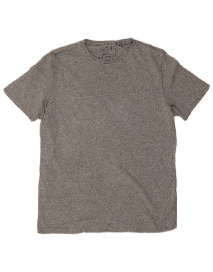 Camiseta para hombre Fat Face Top de algodón gris medio