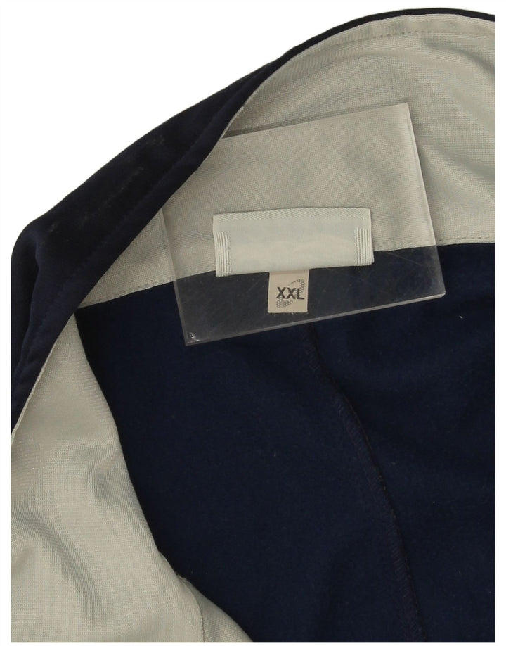 Asics Hombre Chándal Top Chaqueta 2XL Gris Colorblock Poliéster