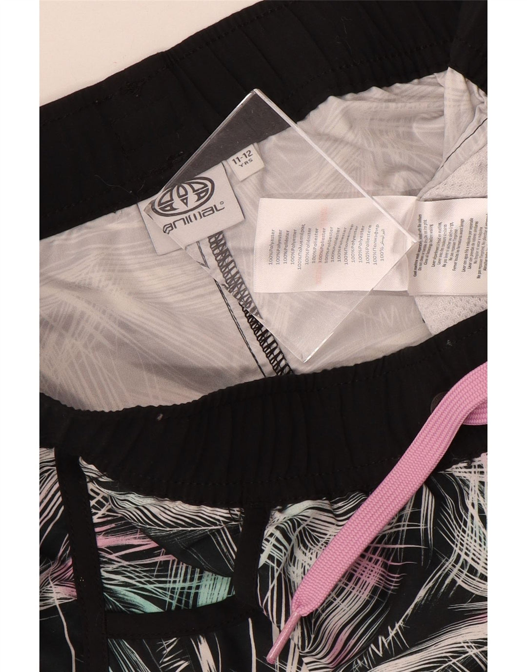 Pantalones cortos deportivos con estampado abstracto de animales para niña 11-12 años Multicolor